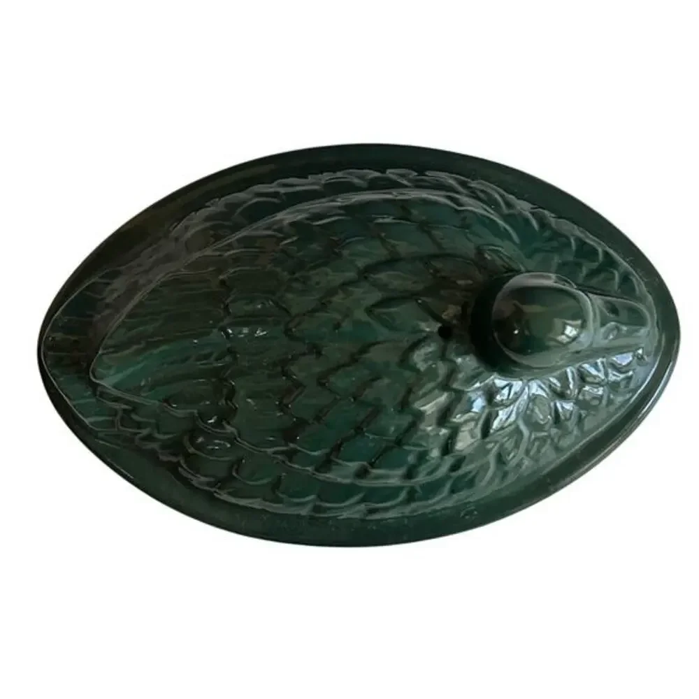 Chasseur French Duck Enameled Cast iron 1.25 QT Casserole baking Dish Green‎
